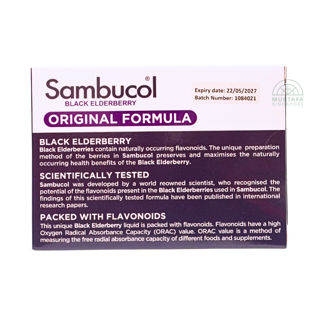 Sambucol Black Elderberry Original Formula Support Immunity 24 Hard Capsules