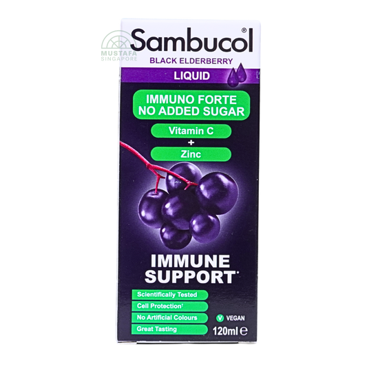 Sambucol Black Elderberry Immuno Forte Sugar Free (Vegan Liquid) 120ml