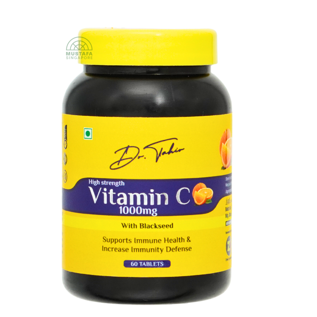 Dr Tahir High Strength Vitamin C 1000mg with Blackseed 60 capsules