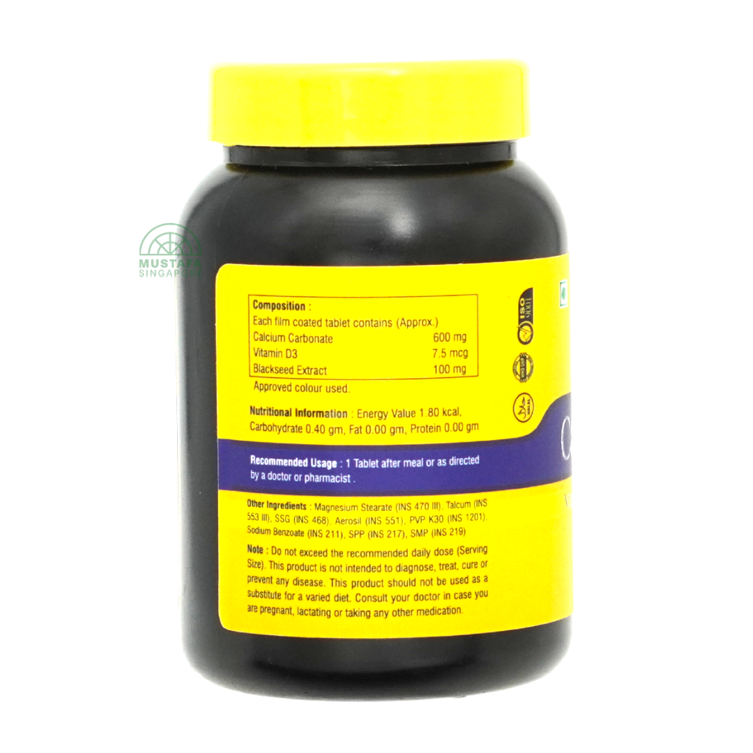 Dr Tahir Calcium Vitamin D3 with Blackseed 60 tablets