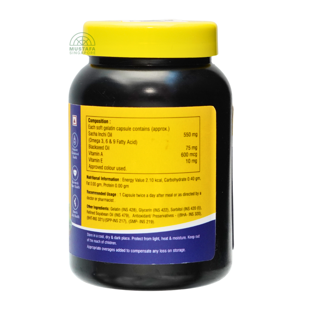 Dr Tahir Sacha Inchi Oil with Blackseed 60 capsules