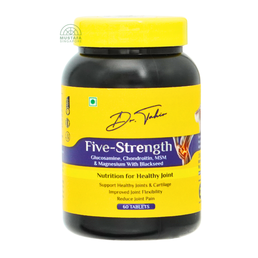 Dr Tahir Five-Strength Glucosamine, Chondroitin, MSM & Magnesium with Blackseed 60 tablets
