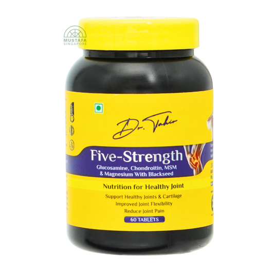 Dr Tahir Five-Strength Glucosamine, Chondroitin, MSM & Magnesium with Blackseed 60 tablets