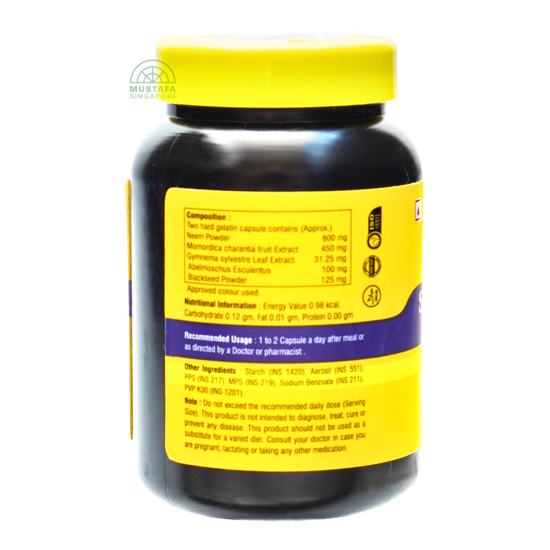 Dr Tahir Sugar Care Five Support with Blackseed 60 capsules