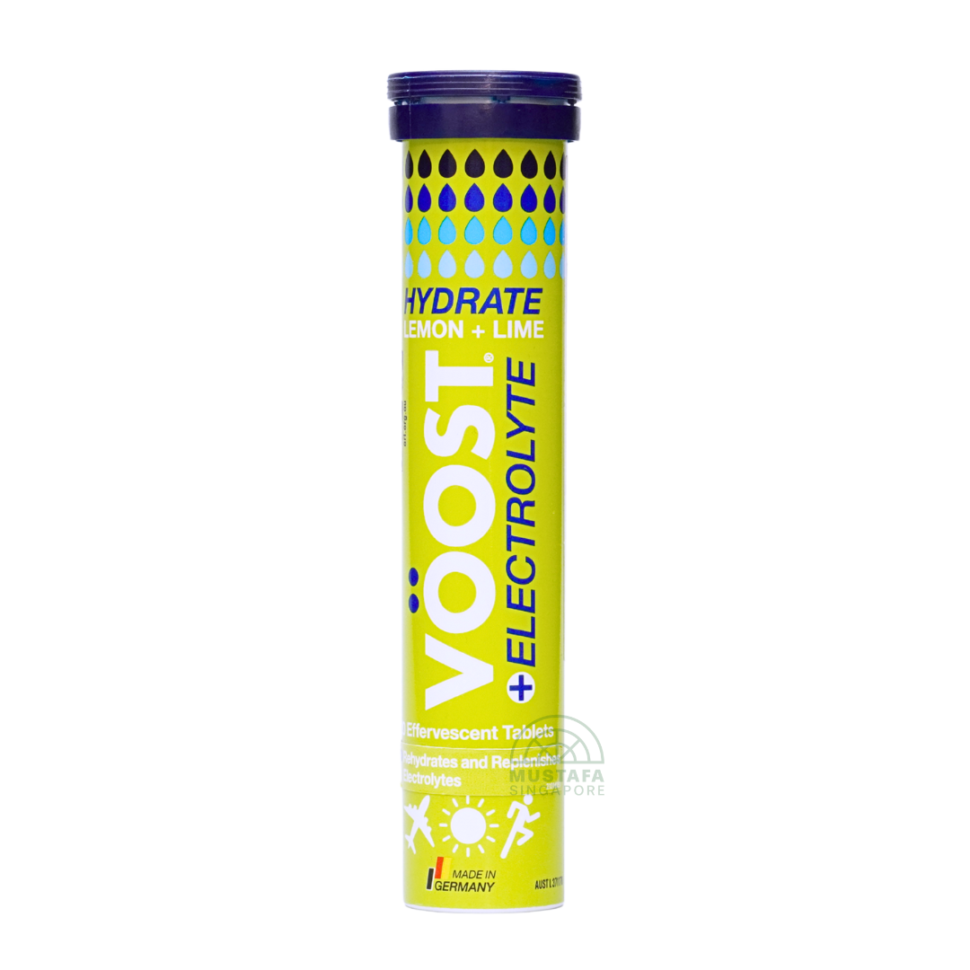 Voost + Electrolyte Lemon + Lime 20 Effervescent Tablets