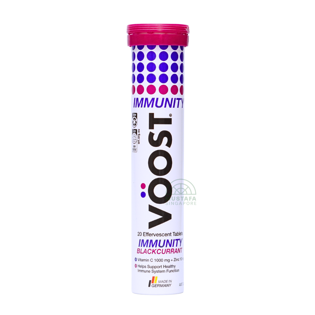 Voost Immunity Blackcurrant Vitamin C 20 Effervescent Tablets 1000mg