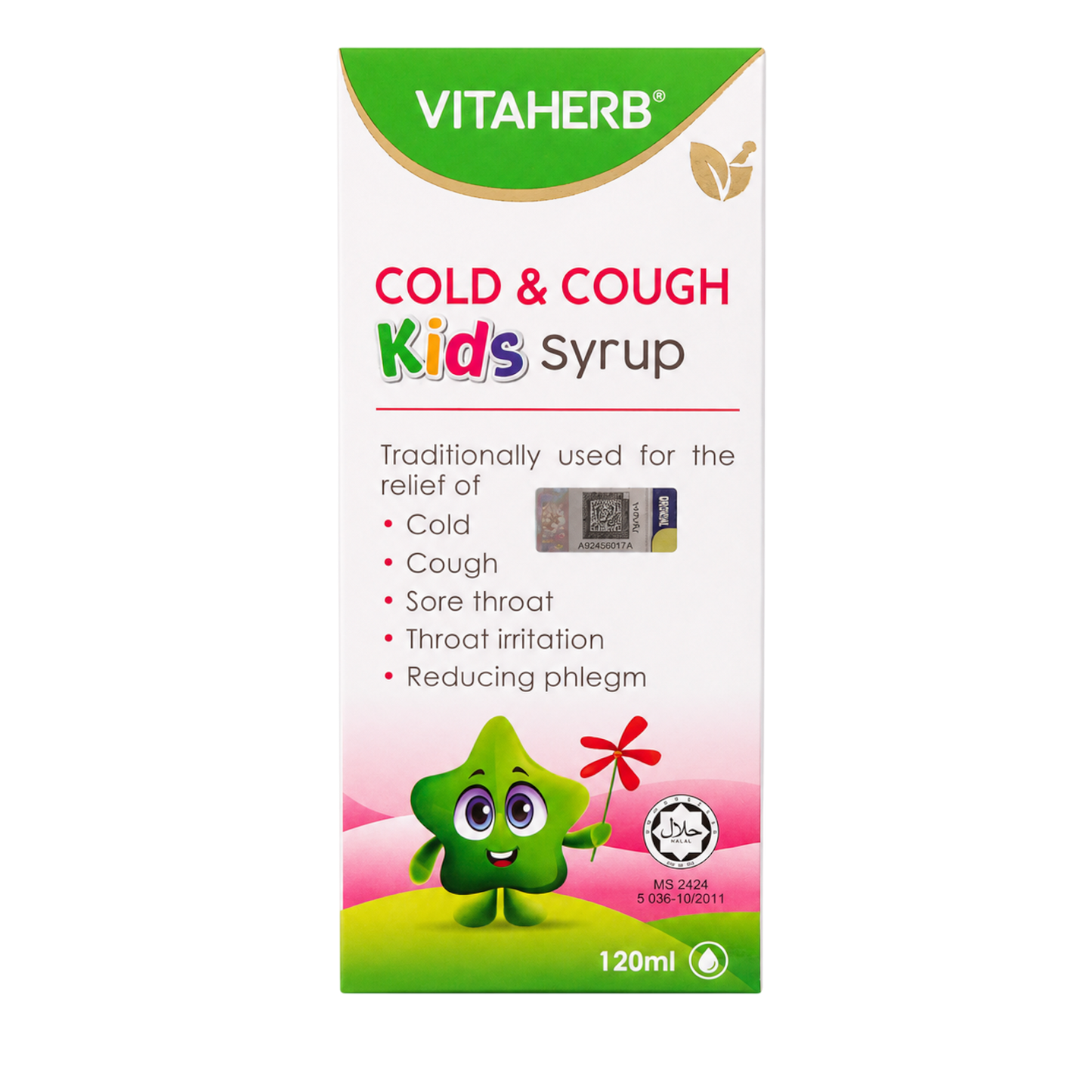 Vitaherb Cold & Cough Kids Syrup 120ml