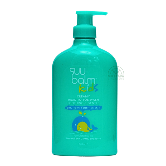 SuuBalm Kids Creamy Head To Toe Wash Soothing & Gentle 840ml