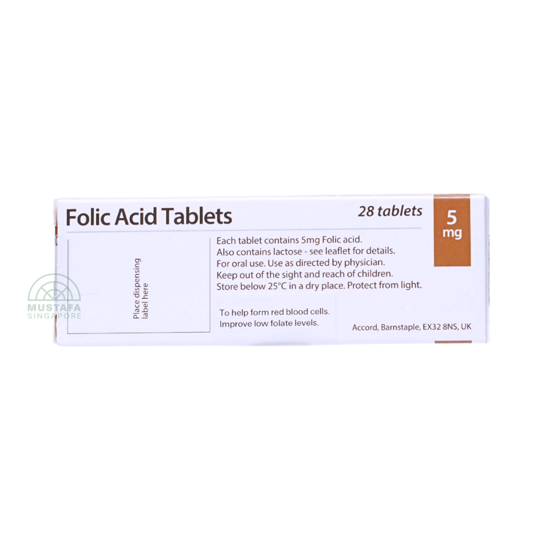 Folic Acid tablets 28 Tablets 5mg