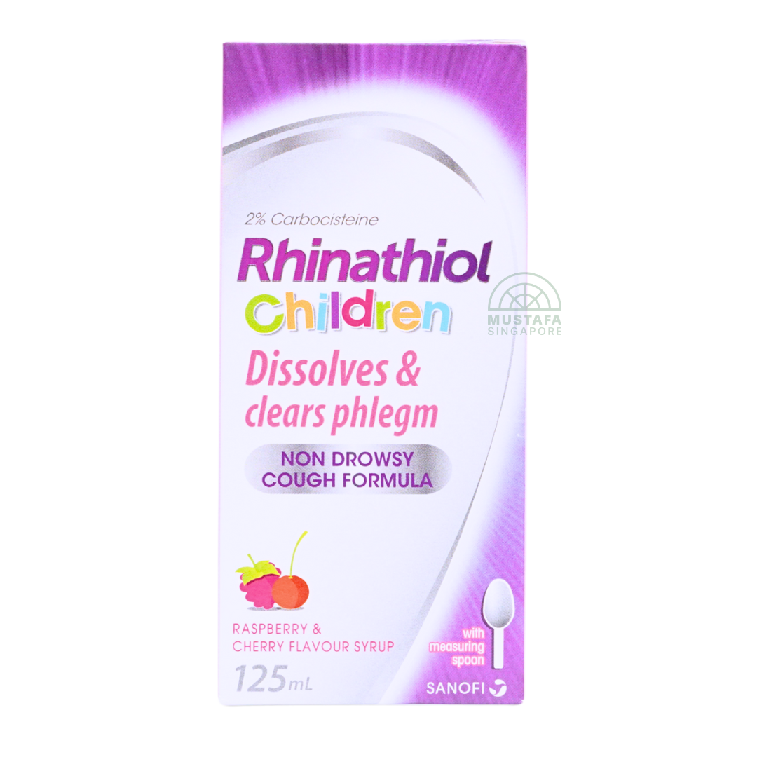 Rhinathiol Children Non Drowsy Cough Formula Syrup (Raspberry & Cherry Flavour) 125ml