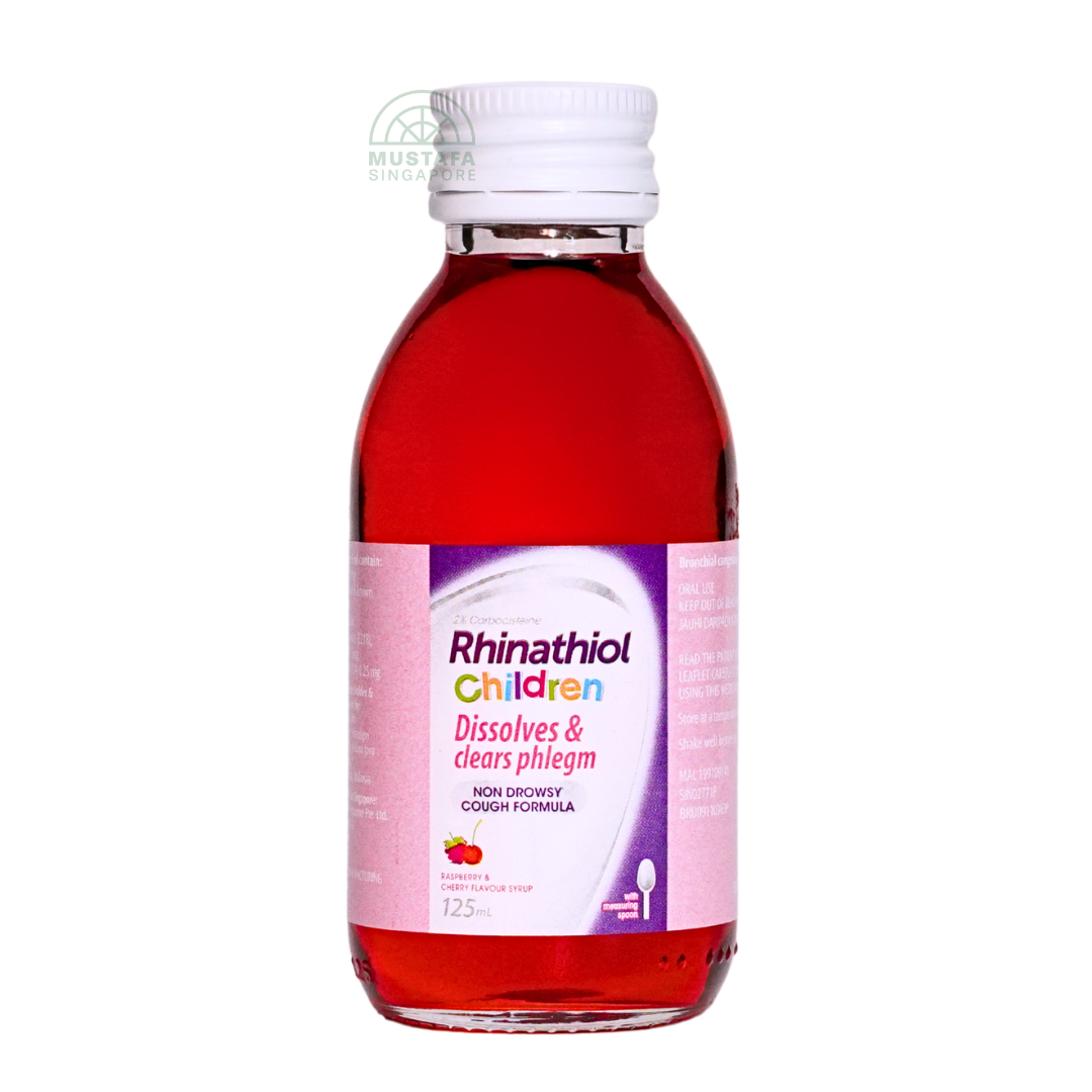 Rhinathiol Children Non Drowsy Cough Formula Syrup (Raspberry & Cherry Flavour) 125ml