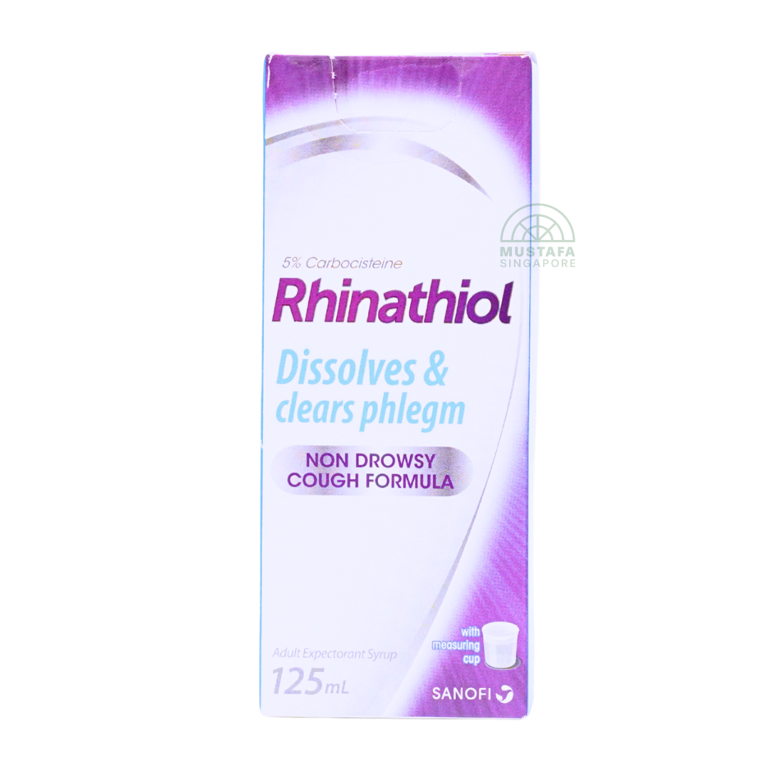 Rhinathiol Non Drowsy Cough Formula Adult Expectorant Syrup 125ml