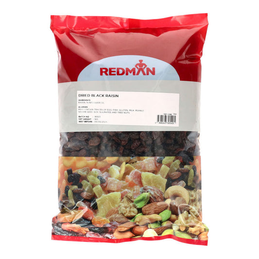 Redman Dried Black Raisins 1kg