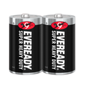 Eveready D Batteries Black x 2