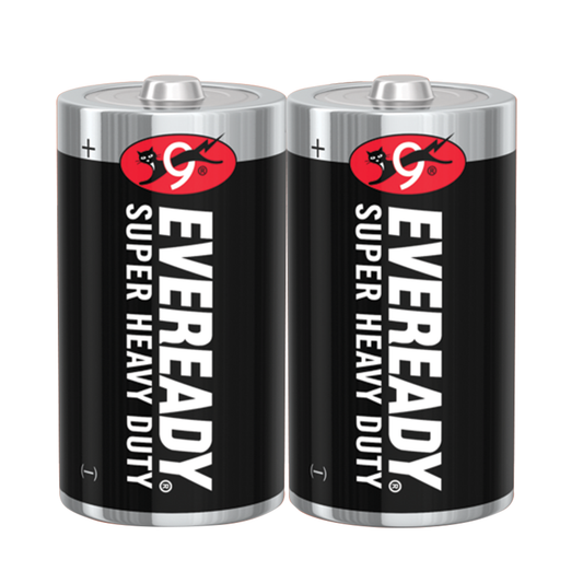 Eveready C Batteries Black x 2