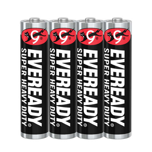 Eveready AAA Batteries Black x 4