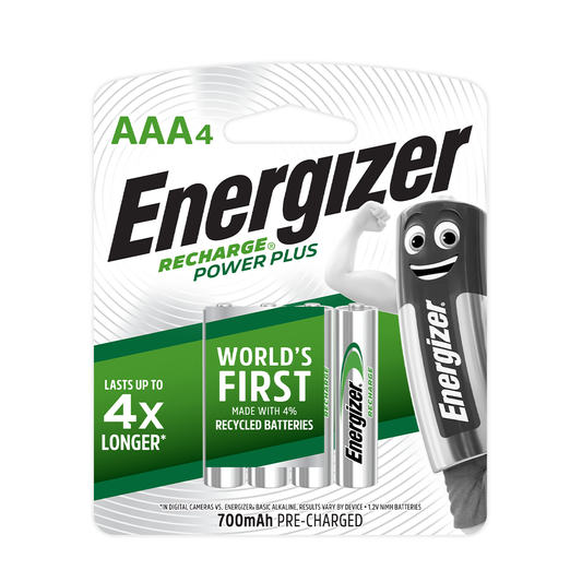Energizer Rechargeable AAA Batteries 700mAh x 4