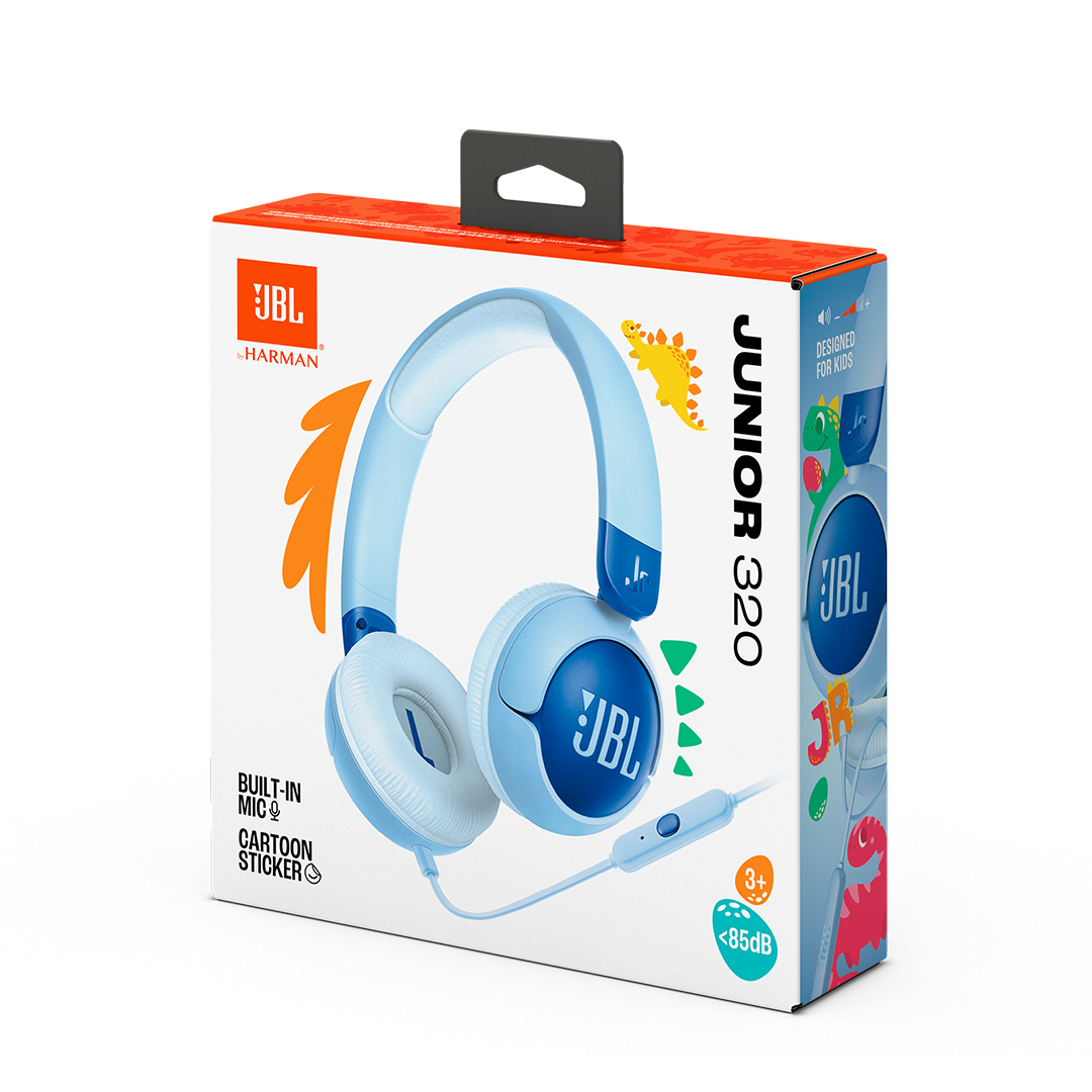 JBL Junior 320 On Ear Headphones (Blue)