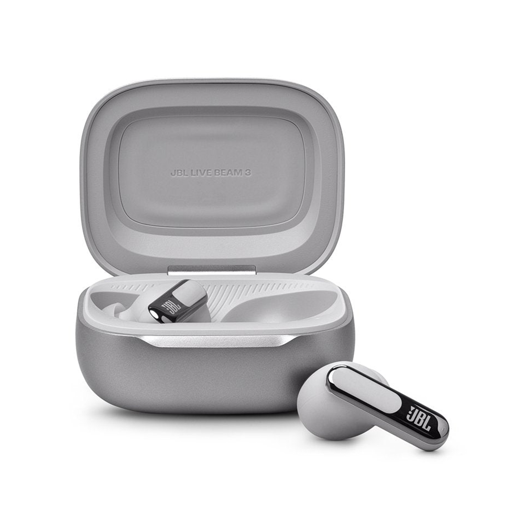 JBL Live Beam 3 In Ear Headphones (Silver)