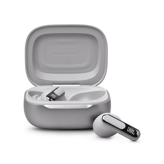 JBL Live Beam 3 In Ear Headphones (Silver)