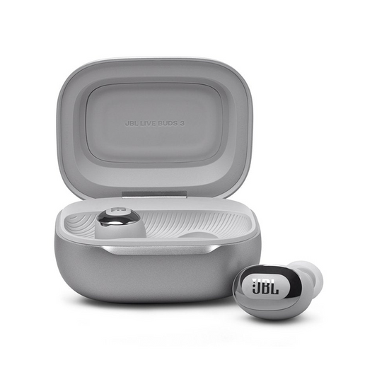 JBL Live Buds 3 In Ear Headphones (Silver)
