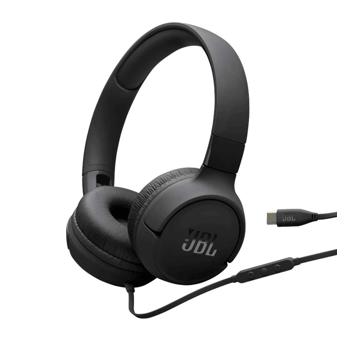 JBL Tune 520 C Over Ear Headphones (Black)