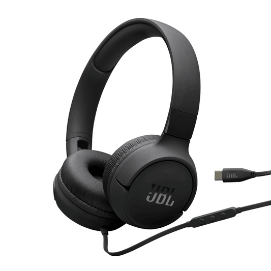 JBL Tune 520C Wired Over Ear Headphones (Black)