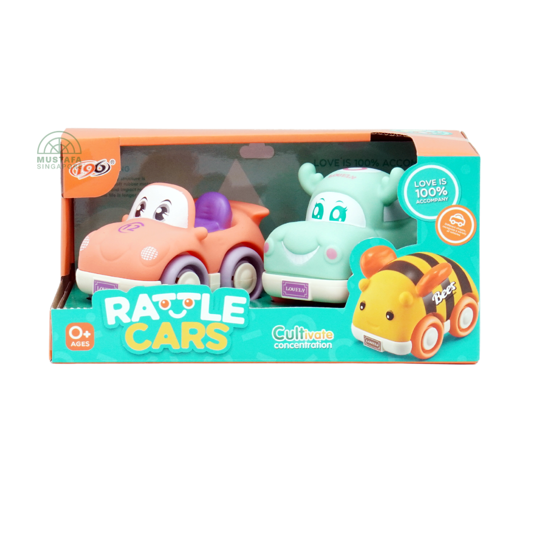 196 Rattle Cars Cartoon Vehicle Set
