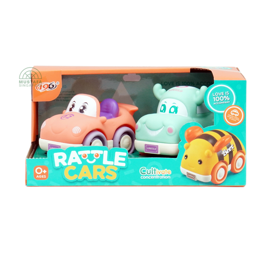 196 Rattle Cars Cartoon Vehicle Set