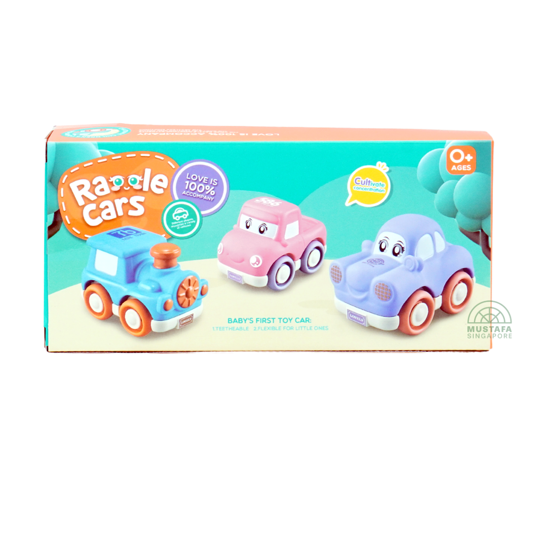 196 Rattle Cars Cartoon Vehicle Set