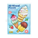PlayfulMario 3D Visual Puzzle Ice Cream Theme 120 Pieces