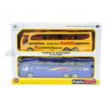 Generic Public Bus Transport Toy Set Friction Powered (2-Pack)