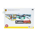 Generic Public Bus Transport Toy Set Friction Powered (2-Pack)