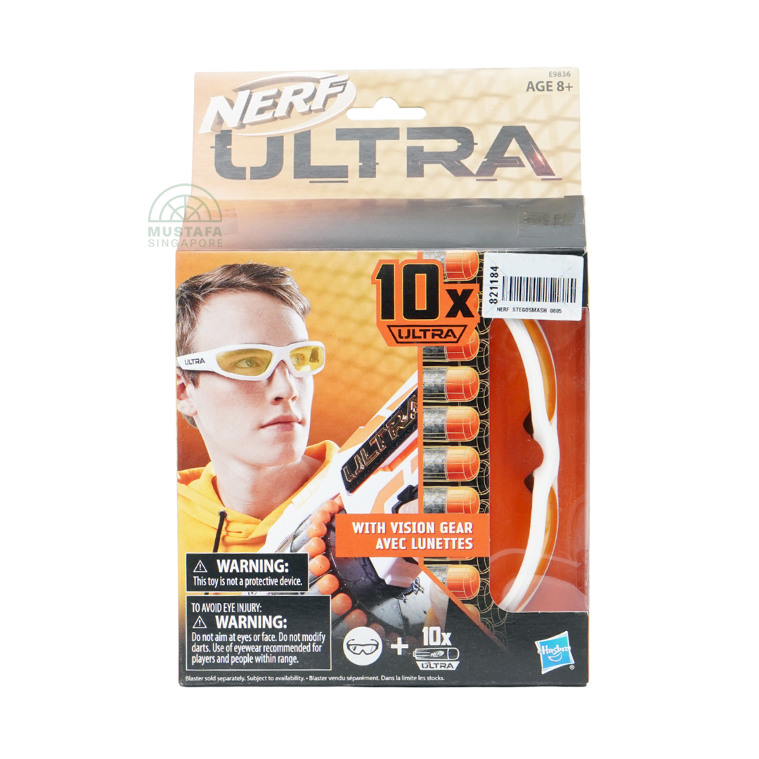 Nerf Ultra Stegosmash with Vision Gear Avec Lunettes 10x Nerf Ultra Darts