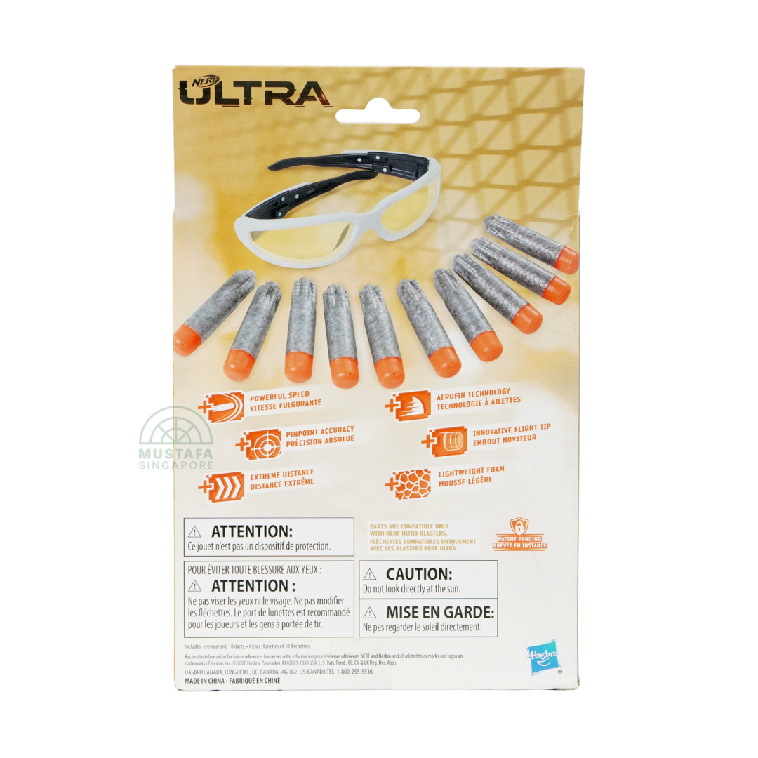 Nerf Ultra Stegosmash with Vision Gear Avec Lunettes 10x Nerf Ultra Darts