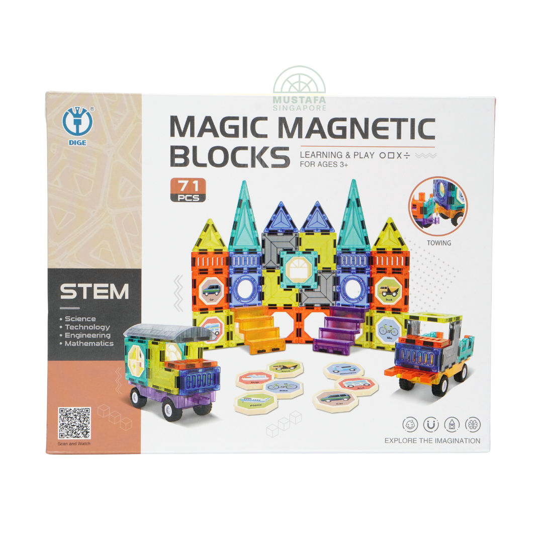 Dige Stem Magic Magnetic Blocks 71 Pieces