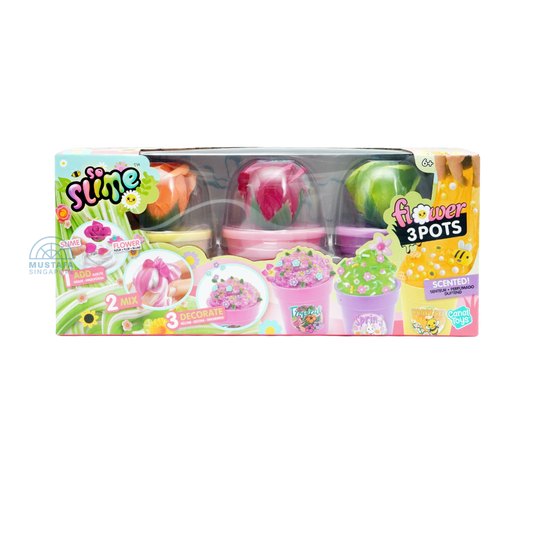 Canal Toys Flower 3 Pots Scented Slime