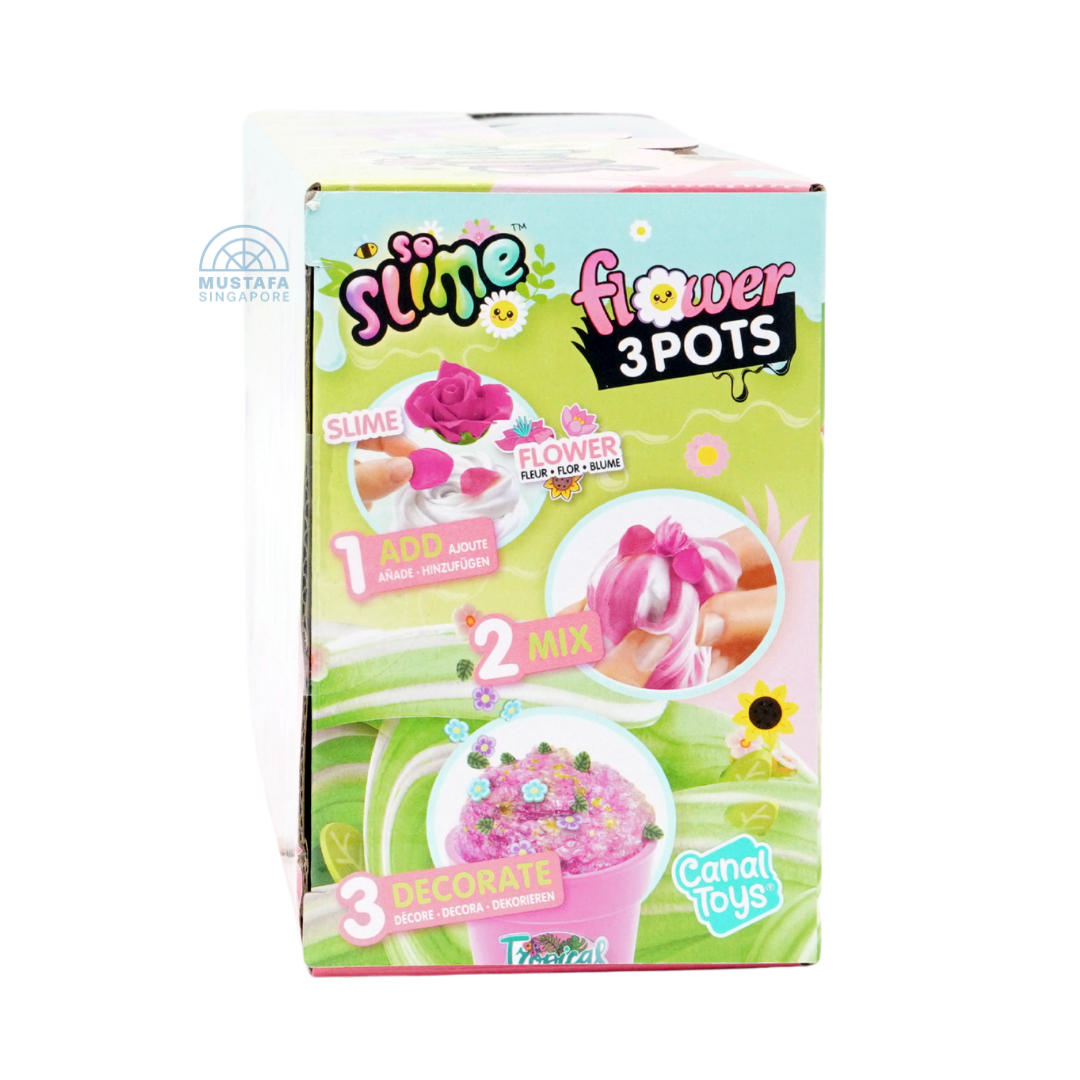 Canal Toys Flower 3 Pots Scented Slime