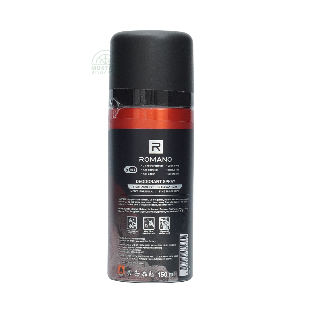 Romano Deodorant Spray Metro Pulse 150ml