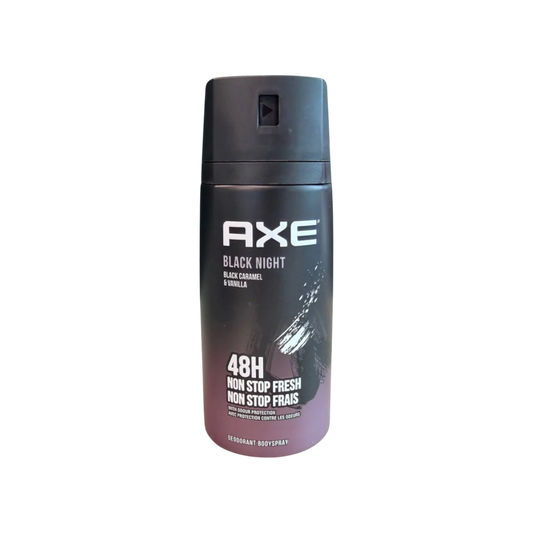 Axe 48h Non Stop Fresh with Odour Protection Black Night Deodorant Body Spray Black Caramel & Vanilla 150ml