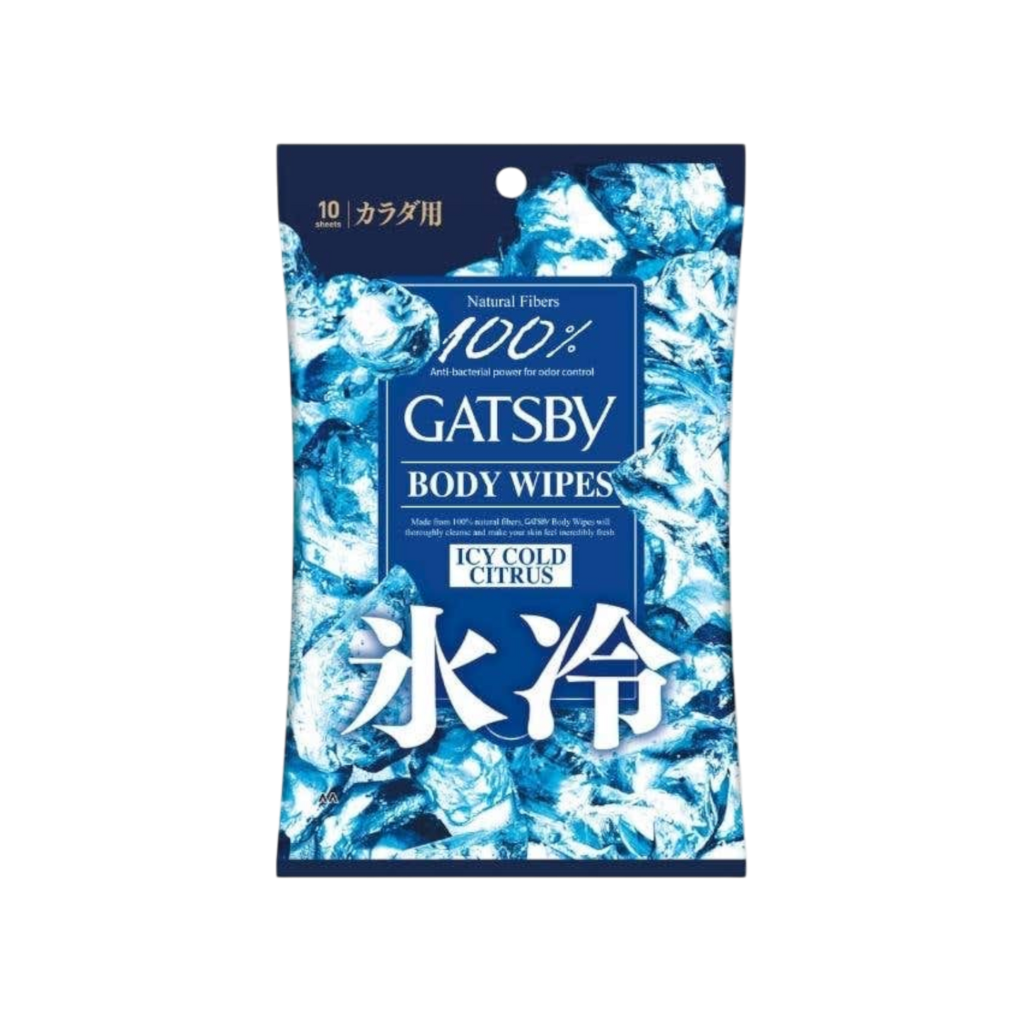 Gatsby Ice-Type Deodorant Body Wipes Ice Citrus 10s