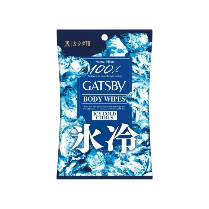 Gatsby Ice-Type Deodorant Body Wipes Ice Citrus 10s