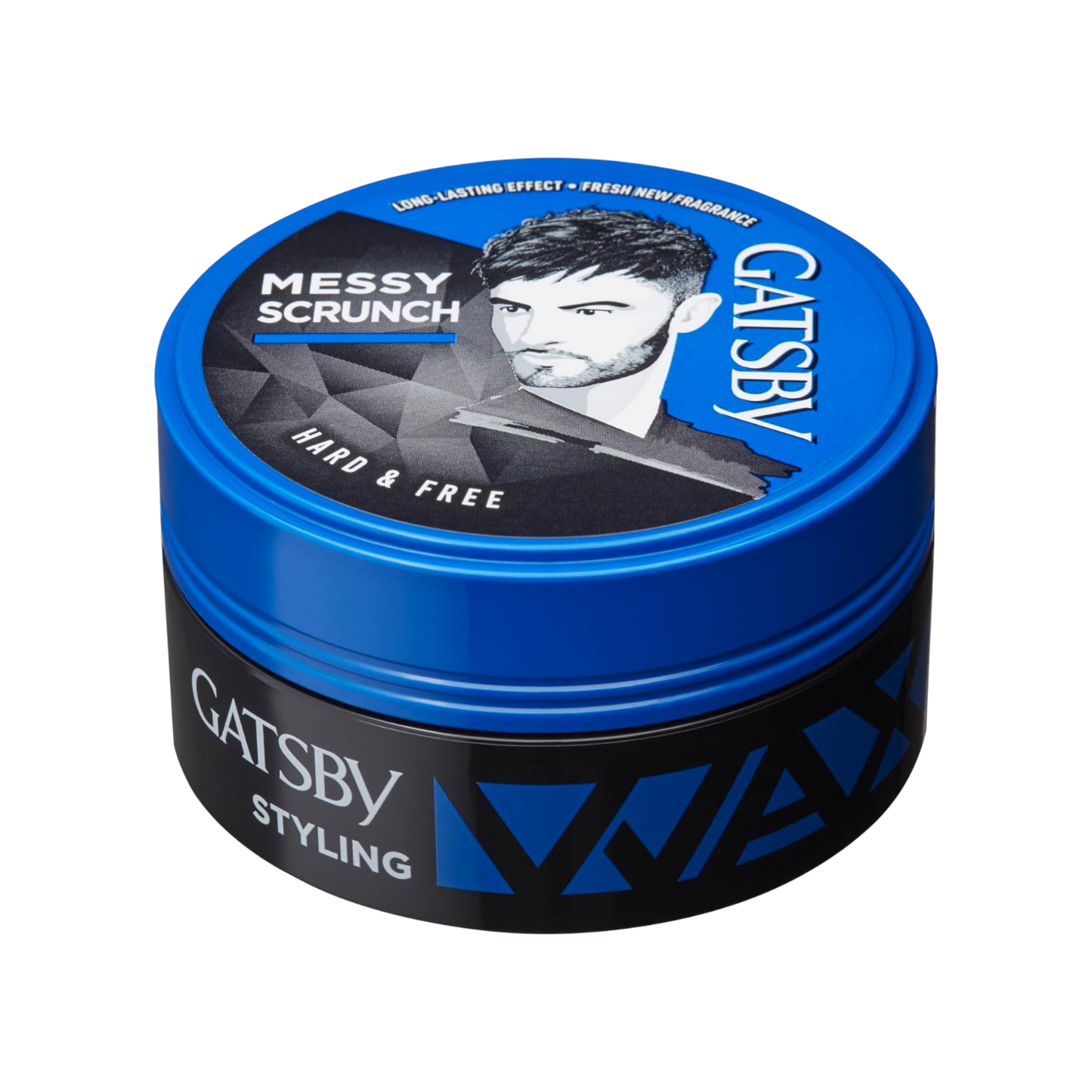 Gatsby Styling Wax Hard & Free Blue 75g