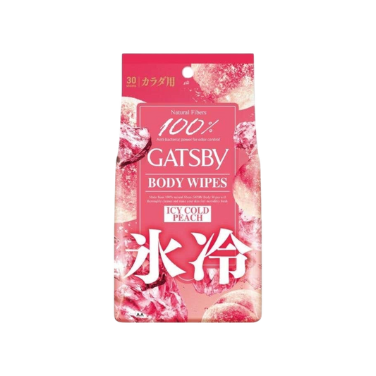 Gatsby Ice-Type Deodorant Body Wipes Freeze Peach 30s