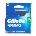 Gillette Mach3 Turbo 3D (Razor Blade Refill 4s)