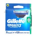 Gillette Mach 3 Turbo 3D (Razor Blade Refill 8s)