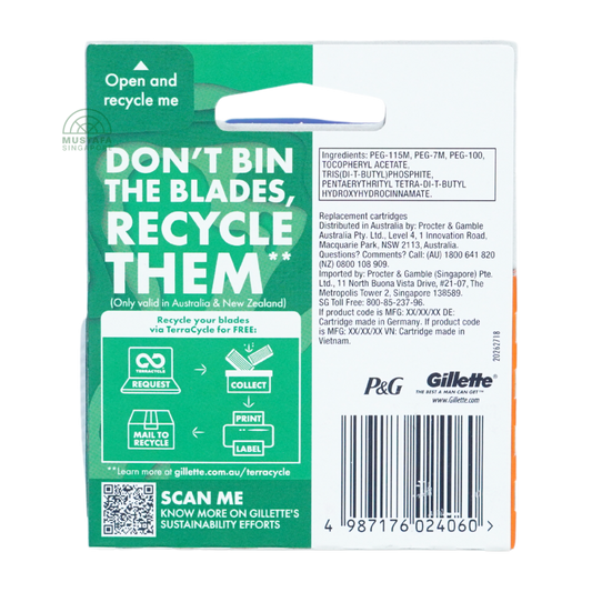 Gillette Fusion5 Cartridge 4s