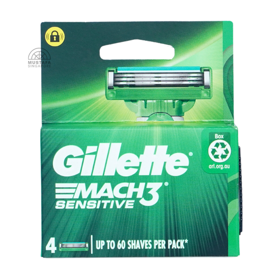 Gillette Mach 3 Sensitive (Razor Blade Refill 4s)