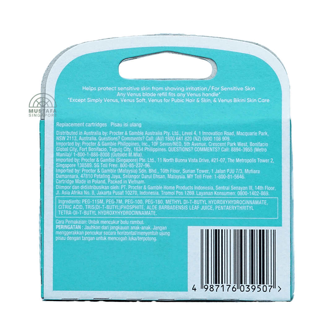 Gillette Venus Delux Smooth Sensitive Cart 4s