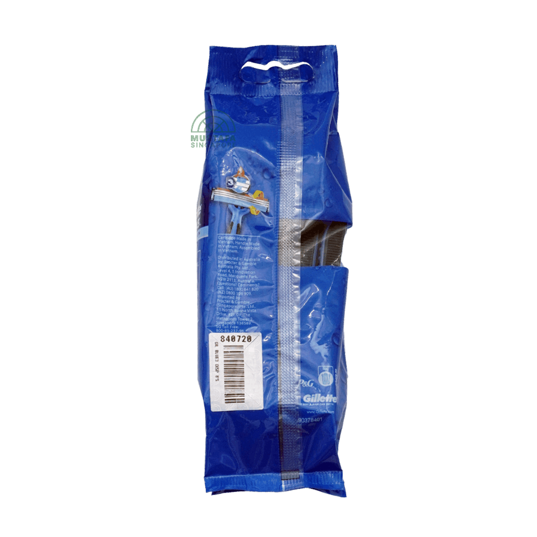 Gillette Blue 3 Disposable Razors 8s